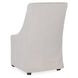 Warwick Sandy Tan Upholstered Dining Chair with Casters
