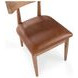 Alvaro Golden Wheat Leather Upholstered Dining Chair Set of 2