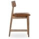Alvaro Golden Wheat Leather Upholstered Counter Height Stool