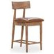 Alvaro Golden Wheat Leather Upholstered Counter Height Stool