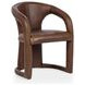 Archie Bison Brown Leather Upholstered Dining Chair