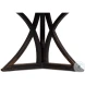 Flying Buttress Antique Black And Natural Dining Table