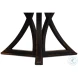 Flying Buttress Antique Black And Natural Dining Table