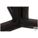 Flying Buttress Antique Black And Natural Dining Table