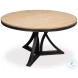 Flying Buttress Antique Black And Natural Dining Table