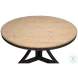 Flying Buttress Antique Black And Natural Dining Table