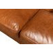 English Cuba Brown Tufted Club 89" Sofa
