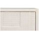 Bronzini Embossed White Leather 4 Door Credenza