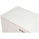 Bronzini Embossed White Leather 4 Door Credenza
