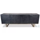 Bronzini Embossed Blue And Gray Credenza