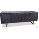 Bronzini Embossed Blue And Gray Credenza