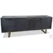 Bronzini Embossed Blue And Gray Credenza