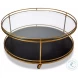 Trolley Gold Round Cocktail Table