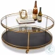 Trolley Gold Round Cocktail Table