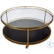 Trolley Gold Round Cocktail Table