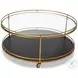 Trolley Gold Round Cocktail Table