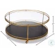 Trolley Gold Round Cocktail Table