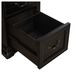 Meritage Aged Charcoal and Caramel 66" Credenza with LED in Hutch