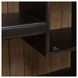 Meritage Aged Charcoal and Caramel 66" Credenza with LED in Hutch