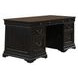 Meritage Aged Charcoal and Caramel Executive Home Office Set
