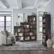 Meritage Aged Charcoal and Caramel 2 Piece Bunching Bookcase with LED