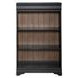 Meritage Aged Charcoal and Caramel 48" Bookcase