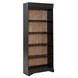 Meritage Aged Charcoal and Caramel 72" Bookcase