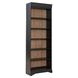 Meritage Aged Charcoal and Caramel 84" Bookcase