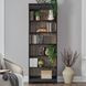 Meritage Aged Charcoal and Caramel 84" Bookcase