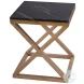 Braylon Black Marble Top End Table