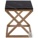 Braylon Black Marble Top End Table