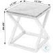 Braylon Black Marble Top End Table