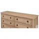 Barbera Flaky Pine 8 Drawer Dresser