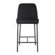 Sydney Black Performance Fabric Upholstered Counter Height Stool Set of 2