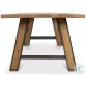 Missone Driftwood And Gunmetal Dining Table