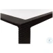 Ridged Black And White Rectangular Coffee Table