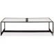 Ridged Black And White Rectangular Coffee Table