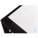 Ridged Black And White Rectangular Coffee Table