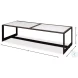 Ridged Black And White Rectangular Coffee Table