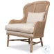 Randolph Natural Wingback Chair