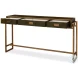 Shagreen Leaf Green Console Table
