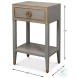 Gabriella Storm Grey 1 Drawer Nightstand