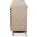 Ribbed Stone Grey 9 Drawer Commode