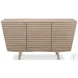 Ribbed Stone Grey 9 Drawer Commode