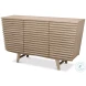 Ribbed Stone Grey 9 Drawer Commode