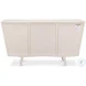Ribbed Antique White 9 Drawer Commode