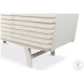 Ribbed Antique White 9 Drawer Commode