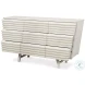 Ribbed Antique White 9 Drawer Commode