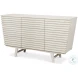 Ribbed Antique White 9 Drawer Commode