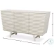 Ribbed Antique White 9 Drawer Commode